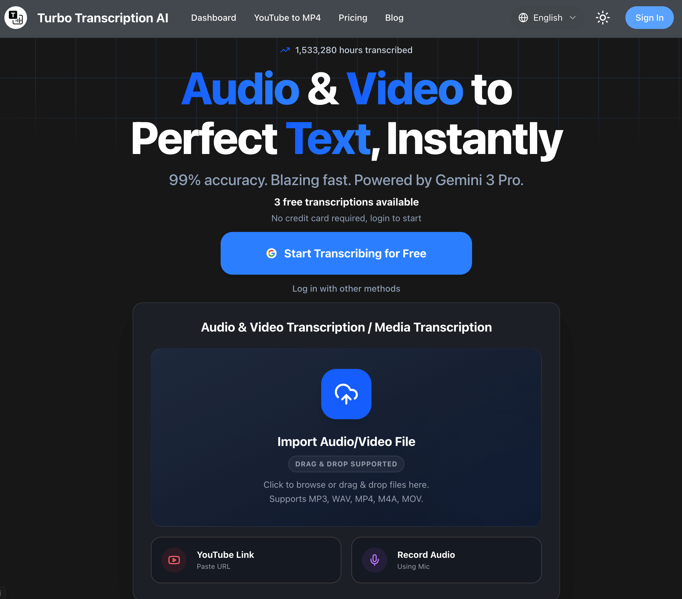 Turbo Transcription AI logo